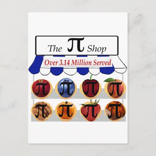 Pi Winkel Briefkaart (Voorkant)