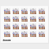 Pi Winkel Vierkante Sticker (Vel)