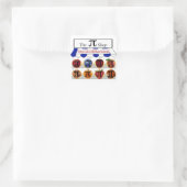 Pi Winkel Vierkante Sticker (Tas)