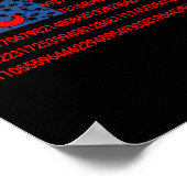 Pi Wiskunde Amerikaanse vlag 3 Poster (Hoek)