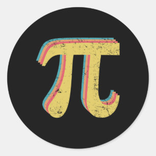 PI Wiskunde Geek Teacher 3.14 PI Dag Ronde Sticker