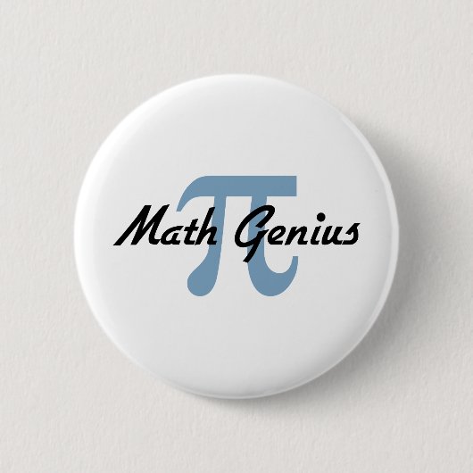 Pi: Wiskunde Genius Ronde Button 5,7 Cm (Voorkant)