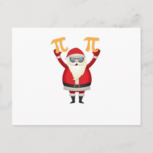 pi wiskunde kerst Grappige Geschenken Mannen Vrouw Feestdagenkaart (Voorkant)