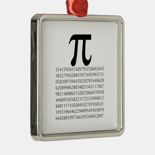 pi-wiskunde metalen ornament (Rechts)
