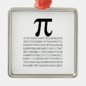 pi-wiskunde metalen ornament (Voorkant)