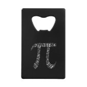 Pi Wiskunde Nerd Creditkaart Flessenopener (Voorkant)