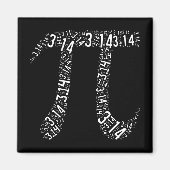 Pi Wiskunde Nerd Magneet (Voorkant)