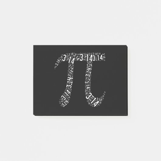 Pi Wiskunde Nerd Post-it® Notes (Voorkant)