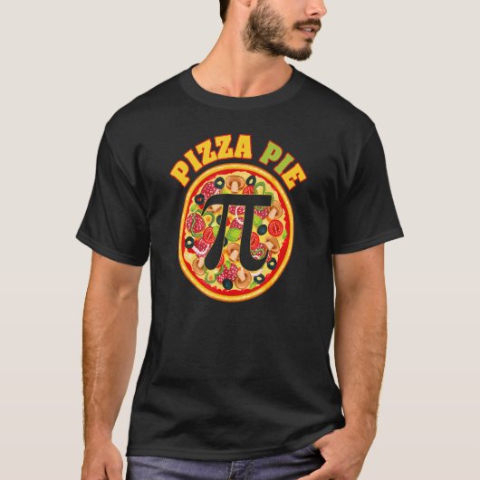 Pi Wiskunde Pizza Taart I Pi Dag T-shirt (Voorkant)