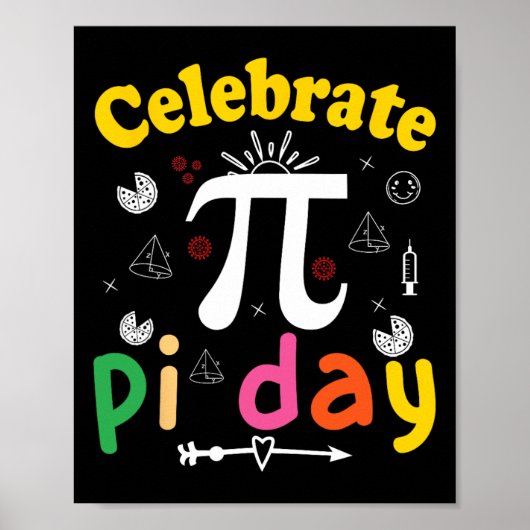 PI Wiskunde Science Stem Gift 3.14 pi Dag 1 Poster (Voorkant)