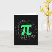 PI Wiskunde Science Stem Gift 3.14 Pi Dag  Retr Kaart (Gele Bloem)