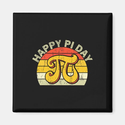 PI Wiskunde Science Stem Gift 3.14 Pi Dag Retr Magneet (Voorkant)