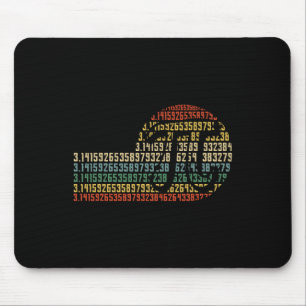 PI Wiskunde Science Stem Gift 3.14 Pi Dag  Retr Muismat