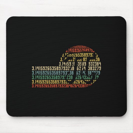 PI Wiskunde Science Stem Gift 3.14 Pi Dag  Retr Muismat (Voorkant)
