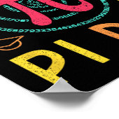 PI Wiskunde Science Stem Gift 3.14 Pi Dag Retr Poster (Hoek)
