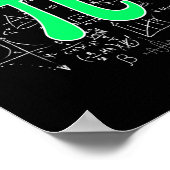 PI Wiskunde Science Stem Gift 3.14 Pi Dag Retr Poster (Hoek)