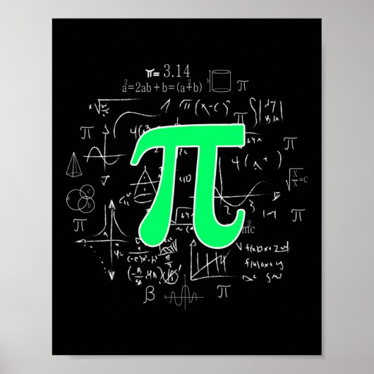 PI Wiskunde Science Stem Gift 3.14 Pi Dag Retr Poster (Voorkant)