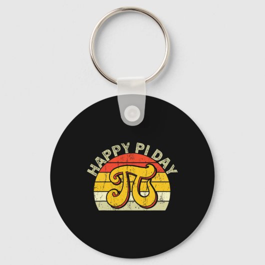 PI Wiskunde Science Stem Gift 3.14 Pi Dag Retr Sleutelhanger (Voorkant)