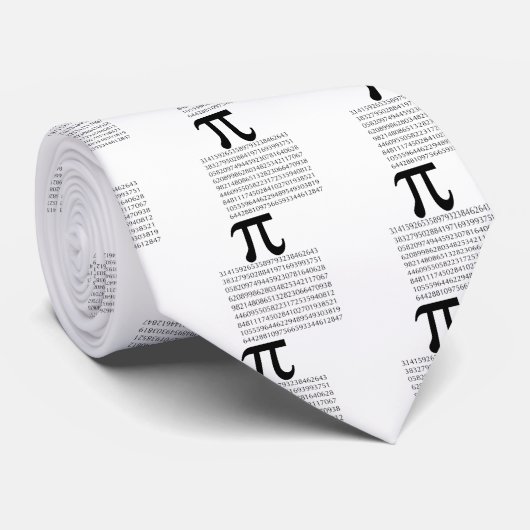 pi-wiskunde stropdas (Opgerold)