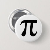 Pi Wiskunde Symbool Button (Voorkant /achterkant)