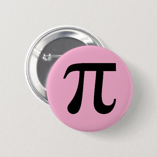 Pi Wiskunde Symbool Button (Voorkant /achterkant)