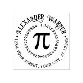 PI Wiskunde Symbool Grieks Letter Naam Retouradres Rubberstempel (Afrduk)