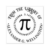 Pi Wiskunde Symbool Griekse Letter Bibliotheek Boe Zelfinktende Stempel (Design)