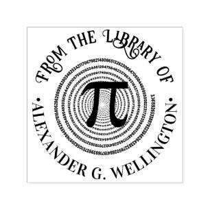 Pi Wiskunde Symbool Spiraal Griekse Bibliotheek Bo Zelfinktende Stempel