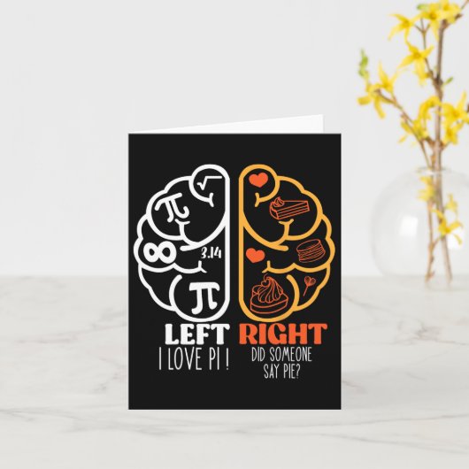 Pi Wiskunde Teacher 3.14 Ik hou van Pi Heeft ieman Kaart (Gele Bloem)