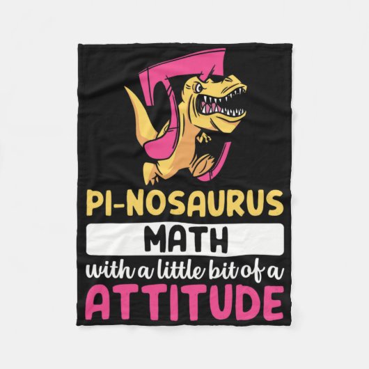 Pi Wiskunde Wiskunde Dinosaur Dinosaurus Pi-dag  Fleece Deken (Voorkant)