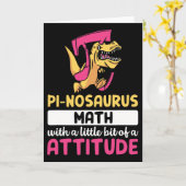 Pi Wiskunde Wiskunde Dinosaurus Dino Pi-dag  Kaart (Gele Bloem)