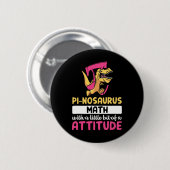 Pi Wiskunde Wiskunde Dinosaurus Dino Pi-dag Ronde Button 5,7 Cm (Voorkant /achterkant)