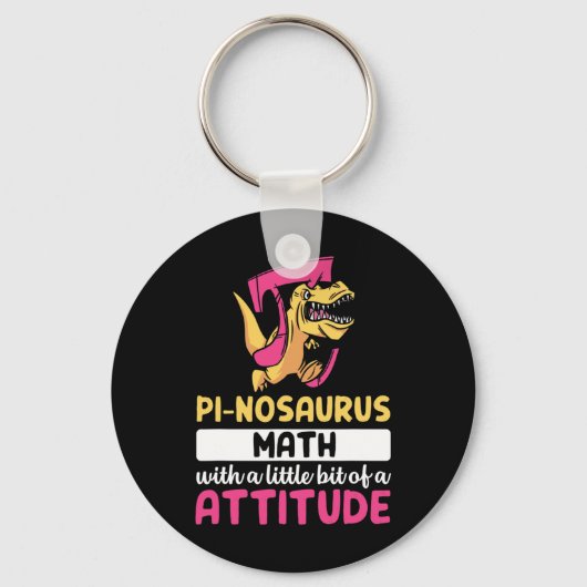 Pi Wiskunde Wiskunde Dinosaurus Dino Pi-dag  Sleutelhanger (Voorkant)