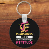 Pi Wiskunde Wiskunde Dinosaurus Dino Pi-dag  Sleutelhanger (Voorkant)