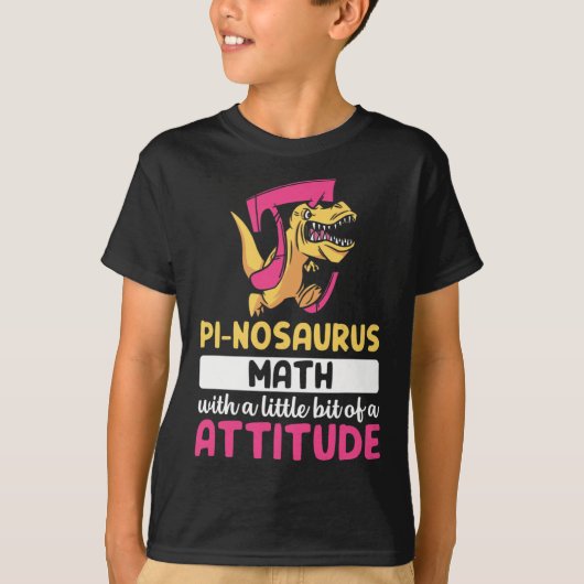 Pi Wiskunde Wiskunde Dinosaurus Dino Pi-dag T-shirt (Voorkant)