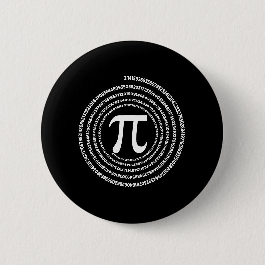 Pi-wiskunde-Wiskunde Ronde Button 5,7 Cm (Voorkant)
