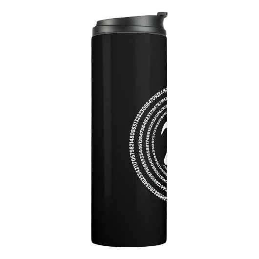 Pi-wiskunde-Wiskunde Thermosbeker (Gedraaid links)