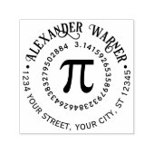 Pi Wiskundig Symbool Griekse Letter Naam Retouradr Zelfinktende Stempel (Design)