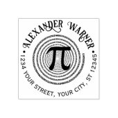 Pi Wiskundig Symbool Spiraal Griekse Letter Naam A Rubberstempel (Afrduk)