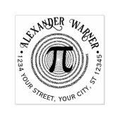 Pi Wiskundig Symbool Spiraal Griekse Letter Naam A Zelfinktende Stempel (Design)