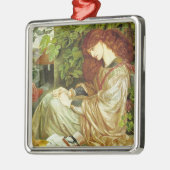 Pia De' Tolomei (prachtige Italiaanse vrouw) Metalen Ornament (Links)