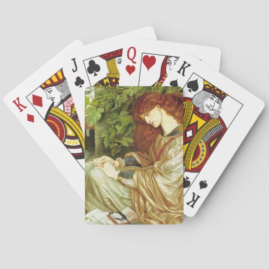 Pia De' Tolomei (prachtige Italiaanse vrouw) Pokerkaarten (Achterkant)