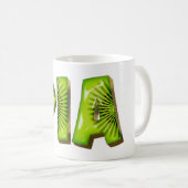 Pia Name Kiwi Style Tasse Teetasse Kaffeetasse Koffiemok (Voorkant rechts)