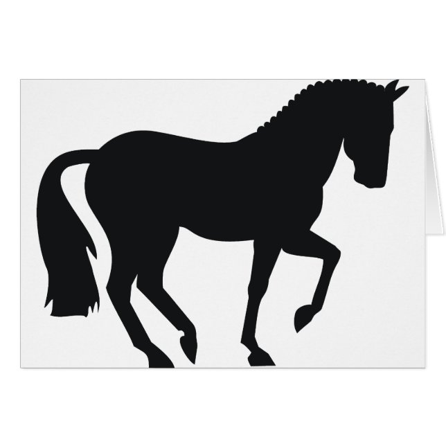 Piaffe Dressage HOrse (Voorkant Horizontaal)