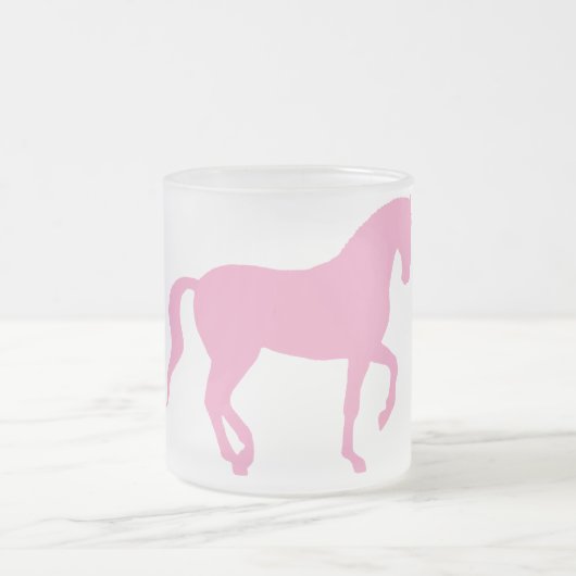Piaffe Horse (roze) Matglas Koffiemok (Center)