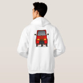 Piaggio Ape Mannen Hooded Sweatshirt (Achterkant volledig)