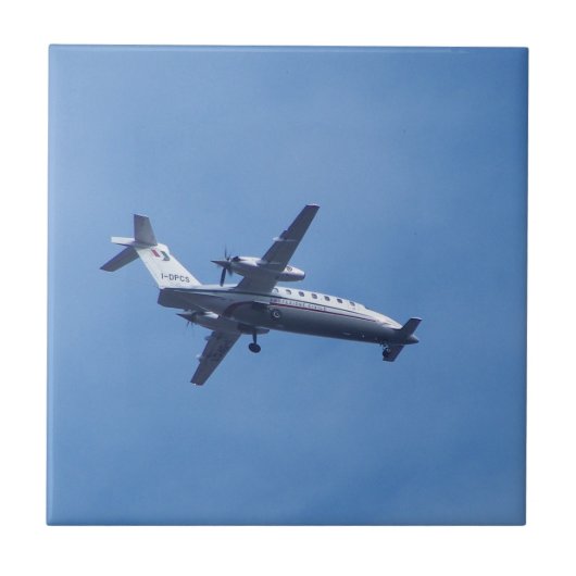 Piaggio P180 vliegtuig Tegeltje (Voorkant)