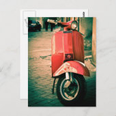 Piaggio Scooter in Italië Briefkaart (Voorkant / Achterkant)