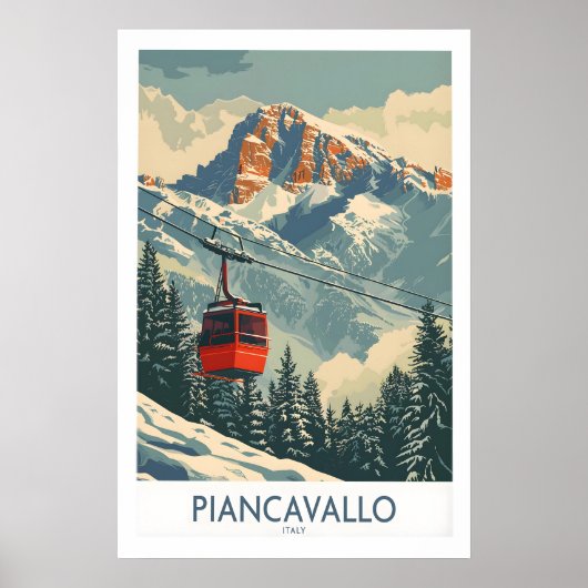 Piancavallo Ski Print - Italië 1 (Voorkant)