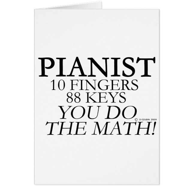 Pianist 10 vingers 88 sleutels (Voorkant)